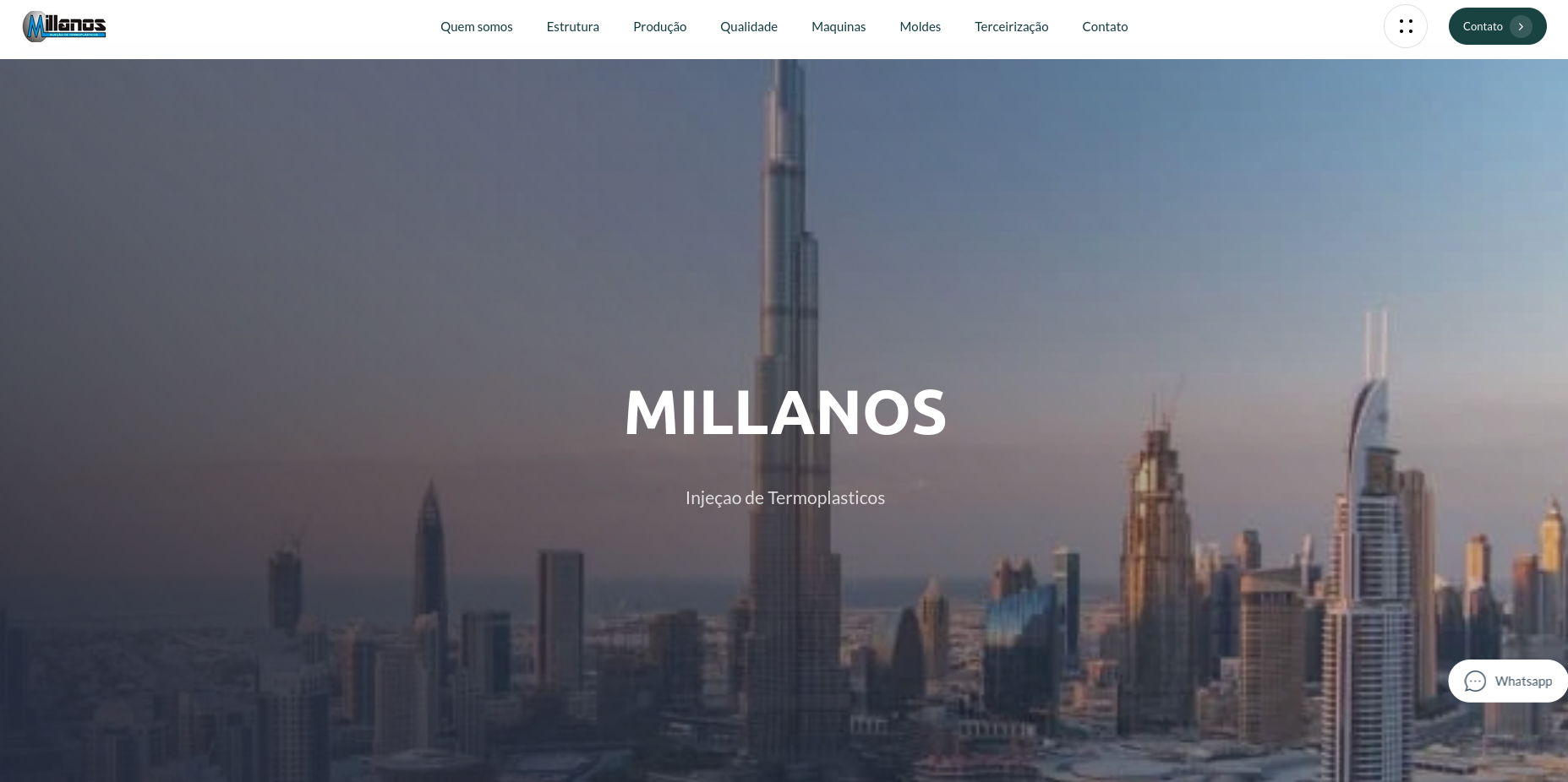 Millanos injeção de Plasticos